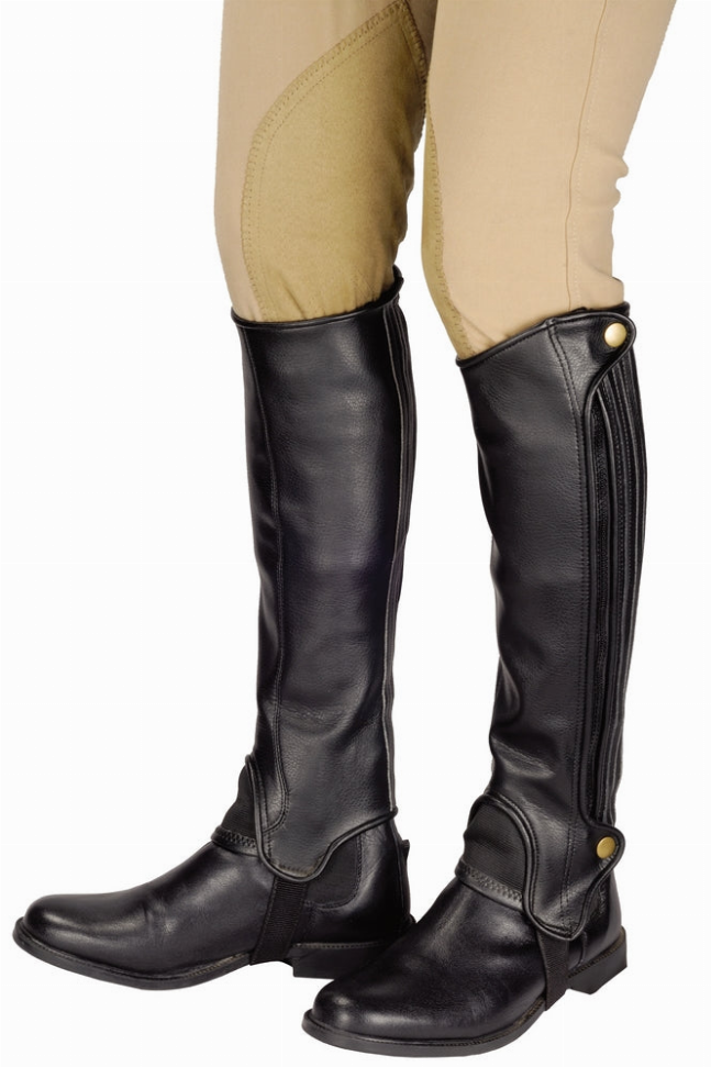 TuffRider Adult Grippy Grain Half Chaps Tall